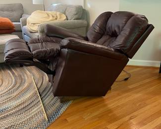 H3 - $550. La-Z-Boy Maverick Rocking Power Recliner with Headrest. Excellent Condition. Measures 38” W x 40” D x floor to seat 19.5 x floor to back 39” Tall.
