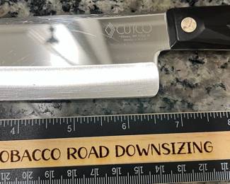 H69 - $80. Vintage Brown CUTCO Knife Set.