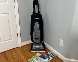 H99 - $60. Oreck Platinum Pilot Upright Vacuum.