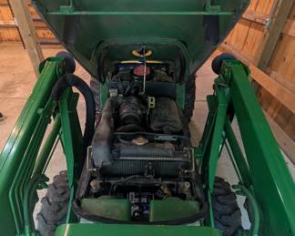 T1 - $9,500. John Deere 4100. 272 Hours. Starts right up. Includes bucket, gravel rake and PTO driven chipper. Tractor is Cash or Bank Check - OR you pay the 3% card fee that we normally cover.