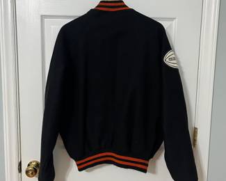 H102 - $75. 1980s Vintage Letter Jacket.
