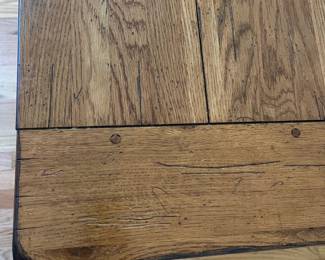 H53 - $350. Dining Table - Solid Wood. Sturdy, Very good condition! Measures 72“ W x 44” D x 30” Tall. Has 2 - 18” Leaves.