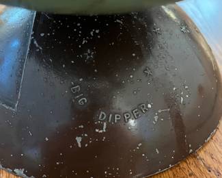 H89 - $60. 1930’s Big Dipper Globe. Measures. 8.5” - 9” Tall.