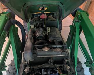 T1 - $9,500. John Deere 4100. 272 Hours. Starts right up. Includes bucket, gravel rake and PTO driven chipper. Tractor is Cash or Bank Check - OR you pay the 3% card fee that we normally cover.