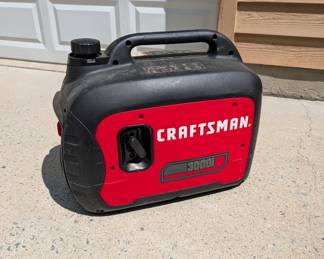 H141 - $200. Craftsman Generator. Model C0010030. Works - but the homeowner said it needs babying.