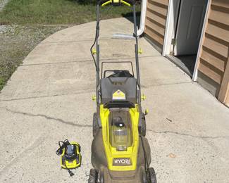 H138 - $150. One + Brushless Mower. Includes 2 batteries & 1 charger.