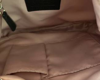 H92 - $55. Black Coach Kristin Hobo Purse. Outside shows some wear. Inside has some staining.