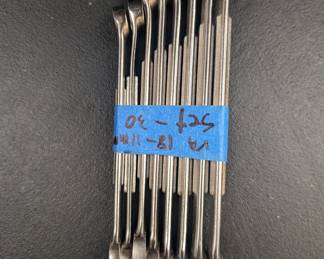 H105 - $30. 10 Piece Craftsman Wrench Set. 11-18 mm Craftsman Wrenches.