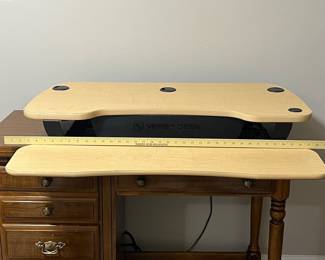 H83 - $100. VersaDesk Power Pro Electric Standing Desk. Measures 36” Wide. Raises up to 20” high.
