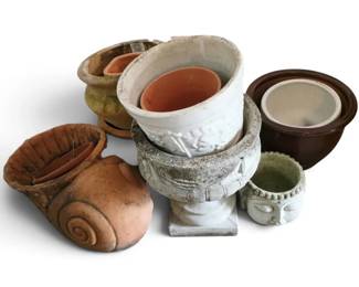 Outdoor Terra Cotta Ceramic Planter Pots