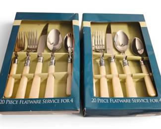2 Echo Point 20 Piece Flatware Sets