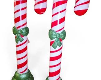 Christmas Candy Cane LightUp Blow Molds