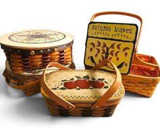 Longaberger Caddy Basket Other Holiday Baskets With Lids