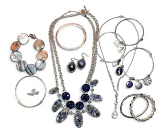 Blue And Silver toned Jewelry, Monet, Kenneth Cole, More