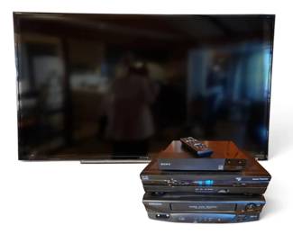 Sony Bravia 48 HD LED TV With Remote, Sony DVD Player, VCR More