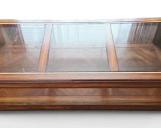 Oak Coffee Table With Glass Top