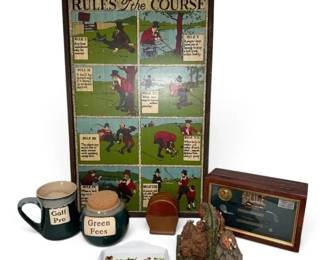 Golf Decor Mugs, Box, Bookends, More