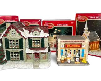 Dickens Collectibles Towne Series Porcelain Houses