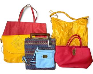 Colorful Purses And Tote Bags