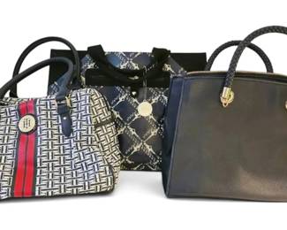 Tommy Hilfiger More Navy Blue Handbags Totes