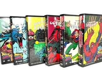 Marvel 1980s Animated VHS SpiderMan, Doctor Doom, Iron Man, More