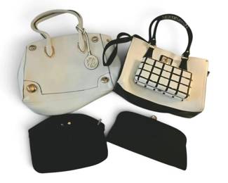 White Black Handbags