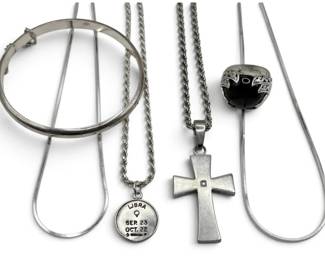 Sterling Silver Necklaces, Bracelet, Ring