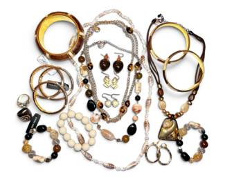 Wood And Shell Necklaces, Bracelets, And Earrings, Jones New York, Erica Lyons, More