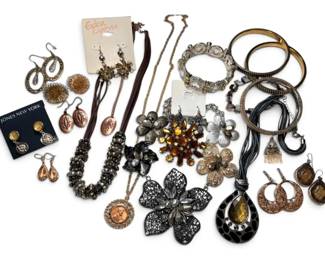 Copper Amber Toned Costume Jewelry