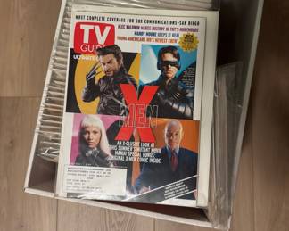 Assorted TV guides kept in sleeves like new 