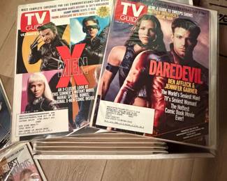 Assorted TV guides kept in sleeves like new 
