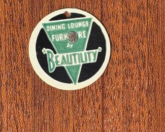 vintage mid-century Art Deco walnut sideboard by Beautility