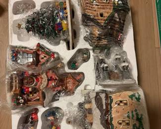 the 2006 Walt Disney Brass Key Collectible Porcelain Village Set