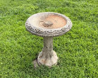 Concrete Bird Bath