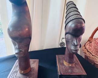 MARCEL TERMEZI Haitian Hand-Carved Wood Sculptures