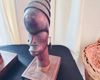 MARCEL TERMEZI Haitian Hand-Carved Wood Sculptures