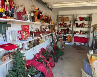 Large selection of old Christmas items