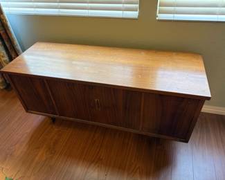 Vintage Mid Century Modern Lane Cedar Chest - Tambour Front