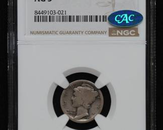 Key Date 1916-D Mercury Dime CAC