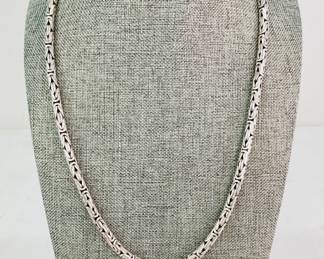 Sterling Silver Byzantine Chain Necklace