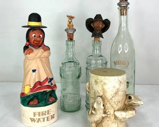 Vintage Fire Water Decanter