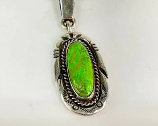 Sterling Silver Gaspeite Pendant