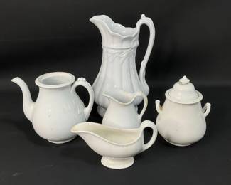 Ironstone White Pitcher & More
