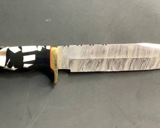 Damascus 13" Hunting Knife