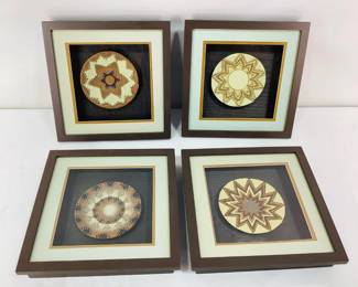 Framed Woven Fiber Plates