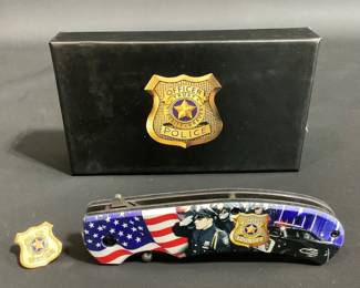 Police Commemorative Pocket Knife