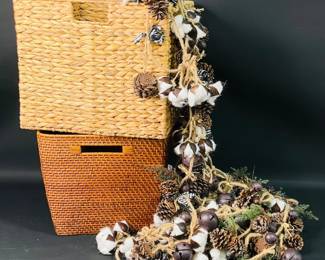 Baskets & Woodland Garland