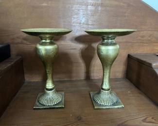 Brass candle stick holders