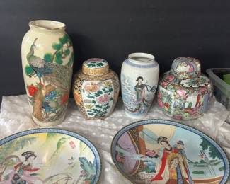 Japanese plates and vases