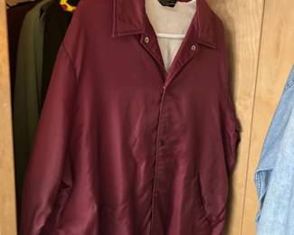 Burgundy jacket 